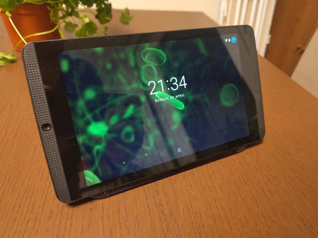 Nvidea shield tablet K1 + cover, Computers en Software, Android Tablets, Gebruikt, Wi-Fi, 8 inch, 16 GB, Uitbreidbaar geheugen