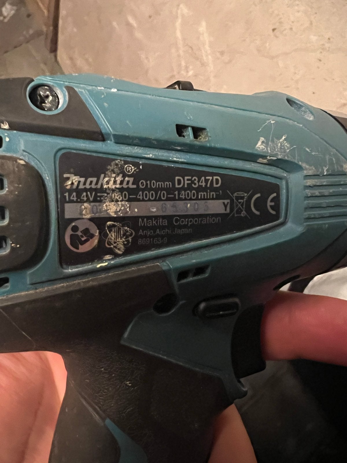 Makita DF347D Boormachine (body only), Ophalen of Verzenden, Gebruikt, Minder dan 400 watt, Boormachine