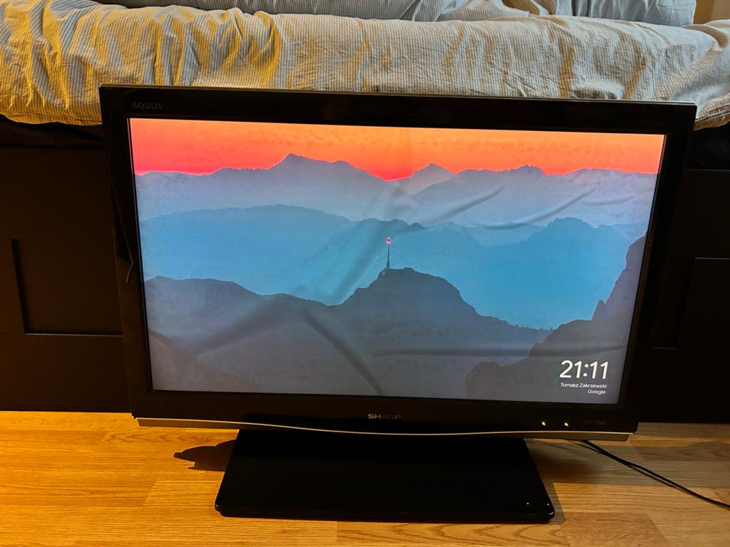 Sharp TV met lichte beeldlijnen, Audio, Tv en Foto, Televisies, Ophalen, Gebruikt, 50 Hz, 100 cm of meer