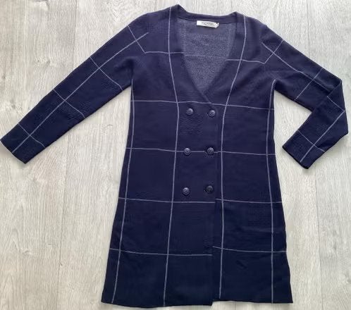 Donkerblauwe jurk maat S van Nice things, Blauw, Ophalen of Verzenden, Zo goed als nieuw, Nice things