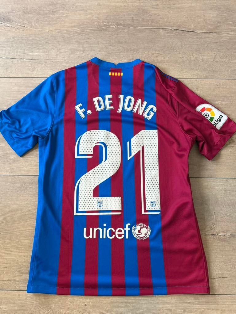 FC Barcelona Shirt 2021/2022 – F. de Jong #21 – Nieuwstaat, Sport en Fitness, Voetbal, Ophalen of Verzenden, Zo goed als nieuw
