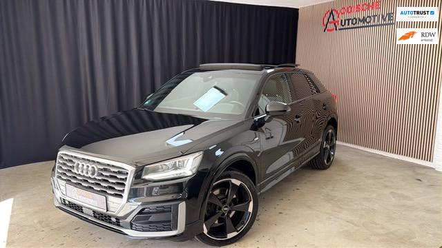 Audi Q2 1.4 TFSI 3x S Line voll. Pano/Cam/Automaat/ sfeer/ d, Auto's, Gebruikt, 4 cilinders, 150 pk, Leder en Stof