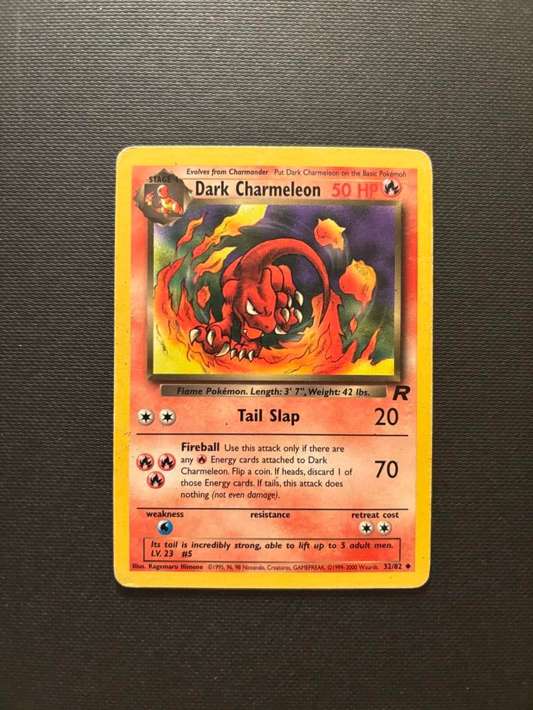 Dark Charmeleon 32/82 - Team Rocket Set - Pokémon Kaart, Ophalen of Verzenden, Zo goed als nieuw, Losse kaart