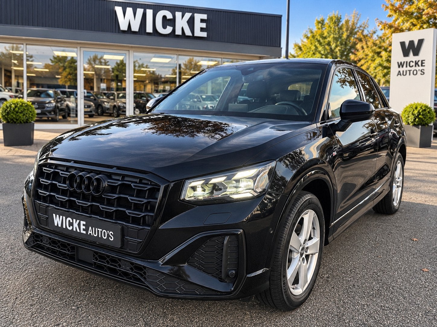 Audi Q2 35 TFSI 2X S Line 150PK Automaat Camera Leder Clima, Dealer onderhouden, 4 cilinders, 150 pk, Leder en Stof