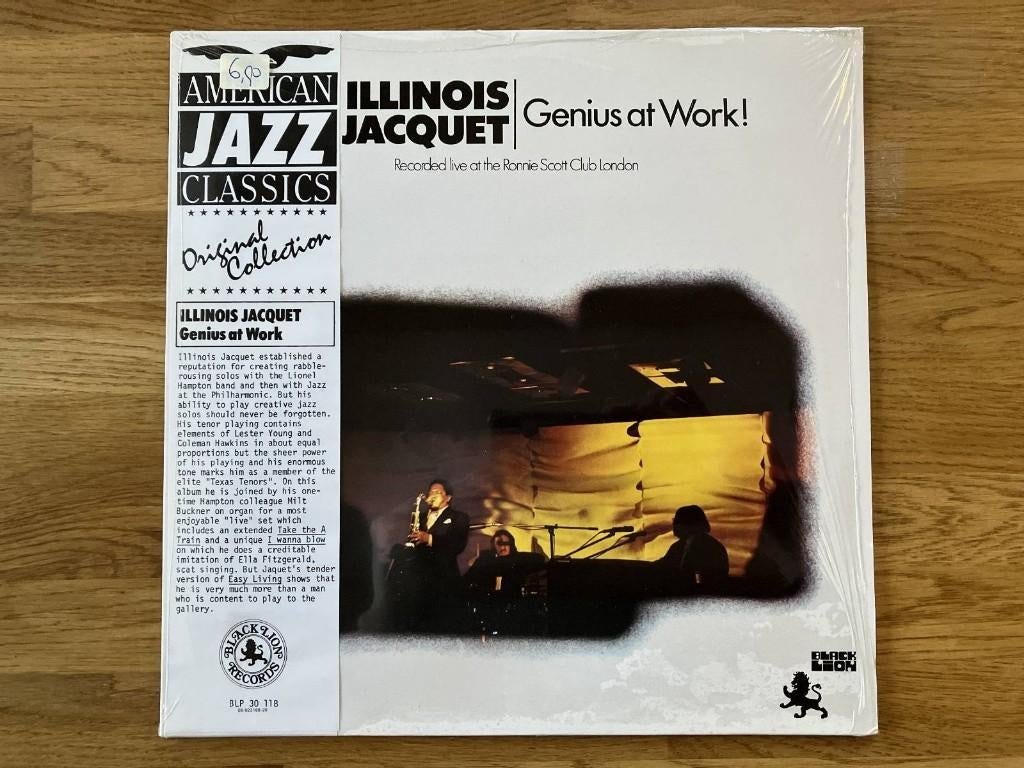Illinois Jacquet / Genius At Work!, Ophalen of Verzenden, Zo goed als nieuw, 12 inch, Jazz