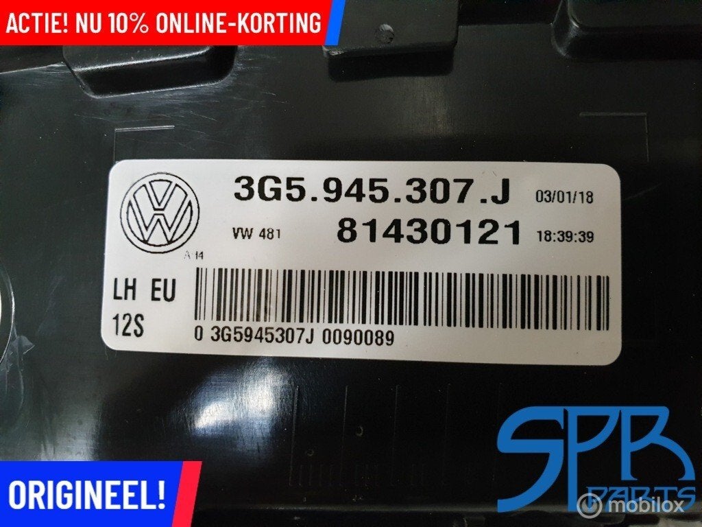 LED Achterlicht links linksbinnen Passat B8 3G5945307J SEDAN, Volkswagen, Nieuw, Ophalen of Verzenden