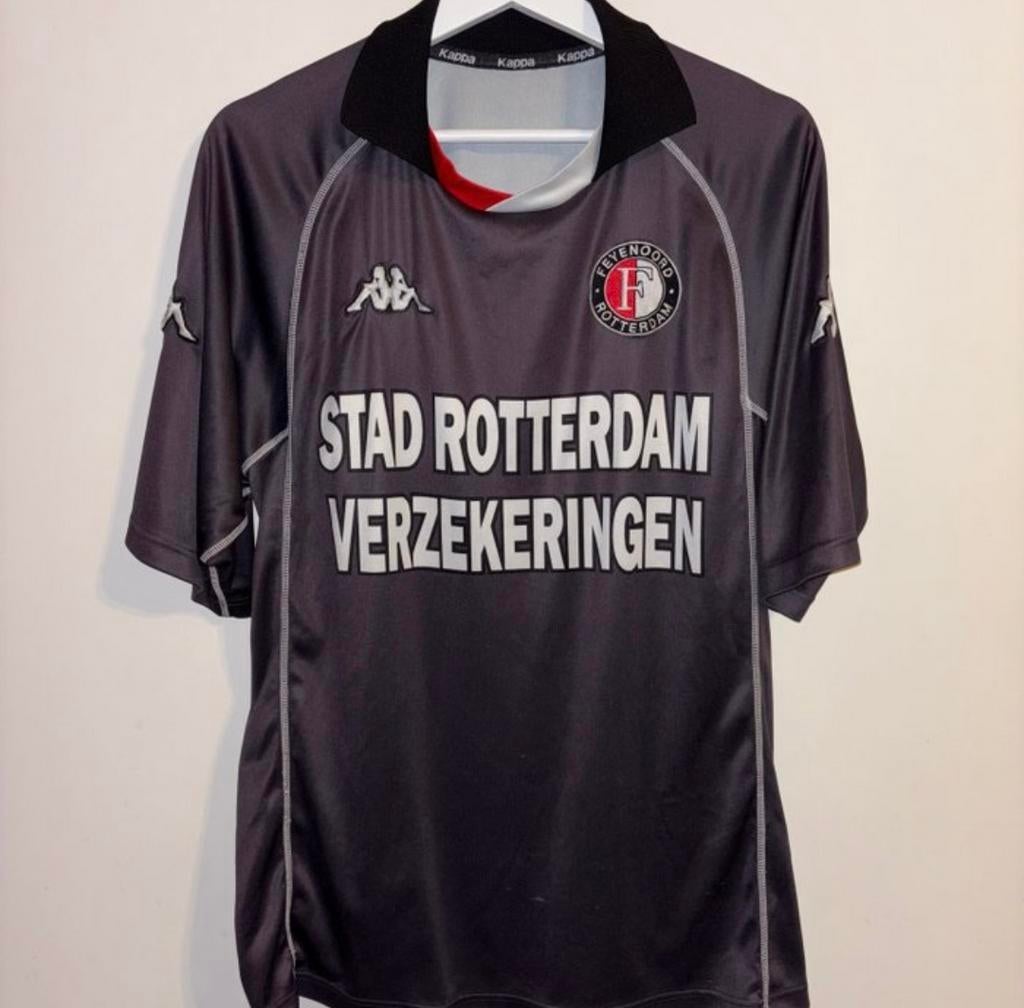 Feyenoord 3e shirt 2001/2002 - V. Hooijdonk #9, Maat L, Ophalen of Verzenden, Zo goed als nieuw, Shirt