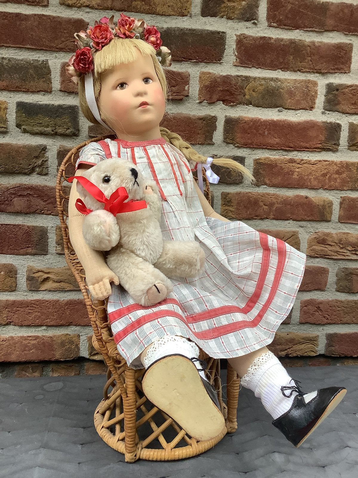 Antieke Kathe Kruse 50 cm., Ophalen of Verzenden, Zo goed als nieuw, Pop