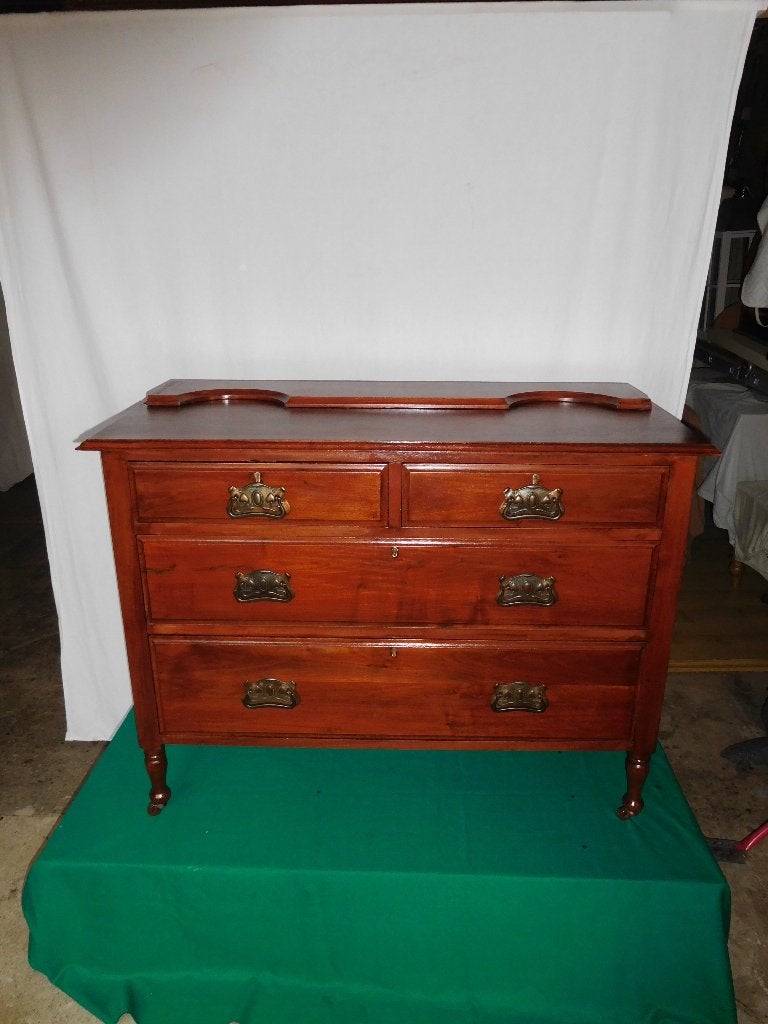mahonie ladenkast, Huis en Inrichting, Ophalen, 100 tot 150 cm, Zo goed als nieuw, 3 of 4 laden