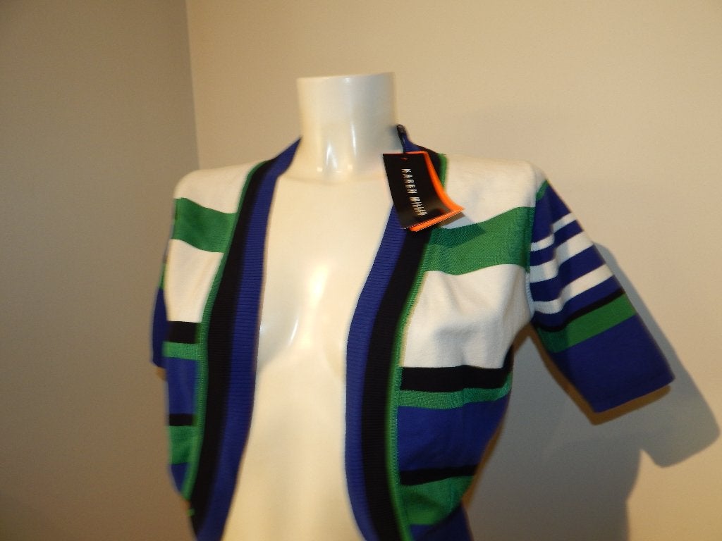 Karen Millen vest breisel mooie kleuren combi Nieuw mt 3/40, Maat 38/40 (M), Karen Millen, Nieuw, Meerkleurig