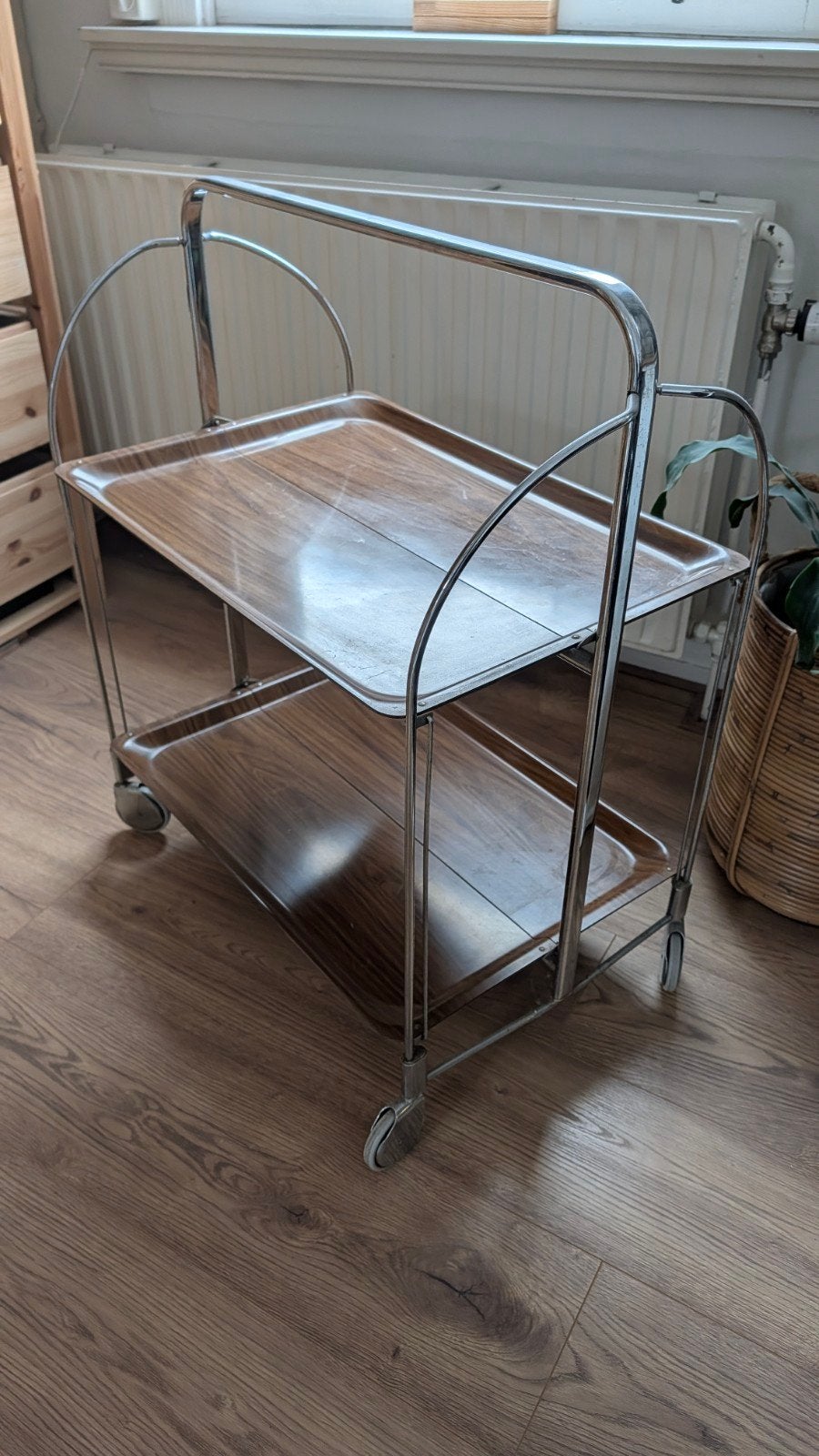 Vintage serveerwagen / Dranktrolley, Ophalen