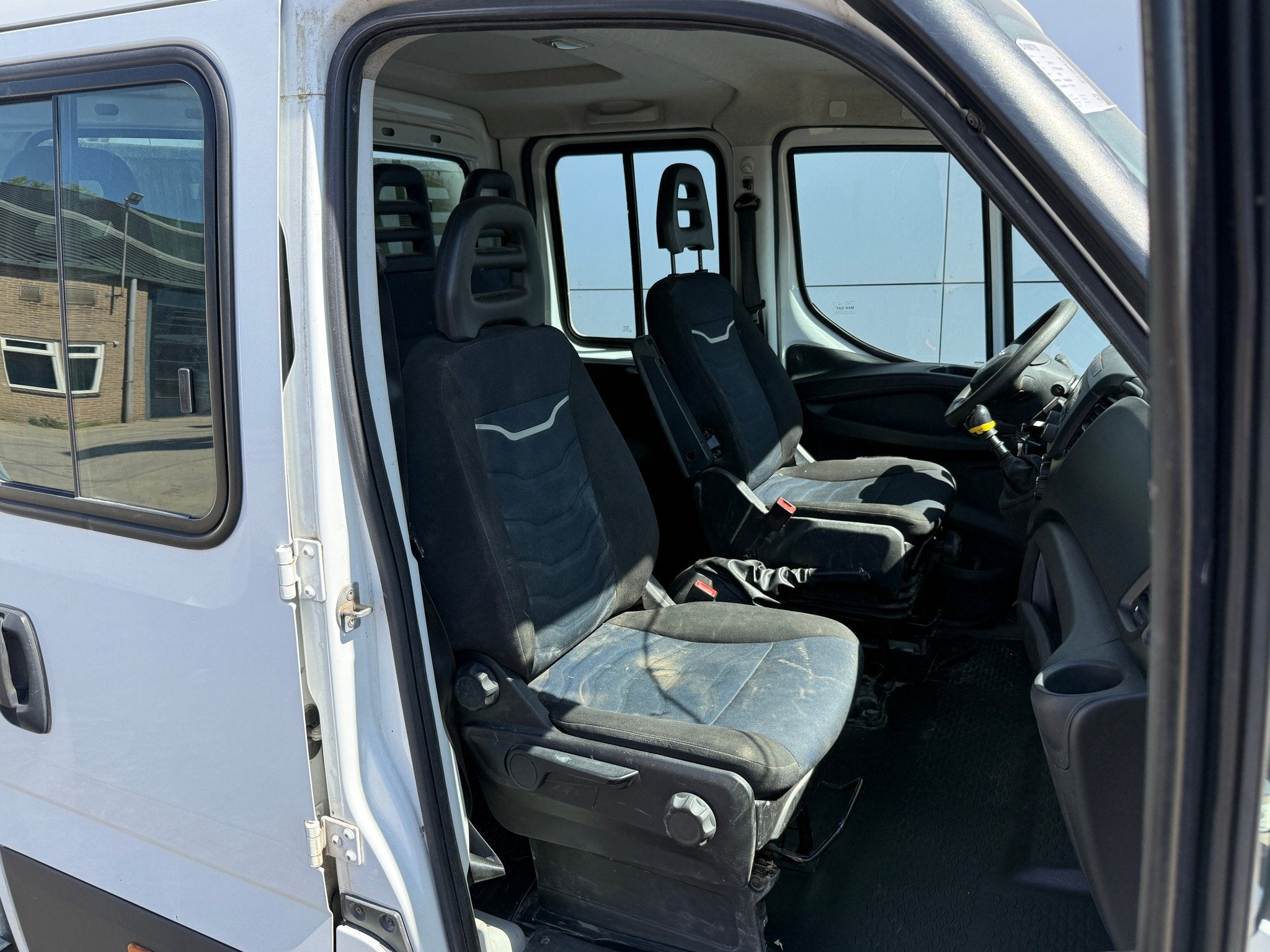 Iveco Daily 35C14 2.3 Kipper Dubbele Cabine Dubbellucht 3,5t, Gebruikt, Euro 6, Iveco, Wit