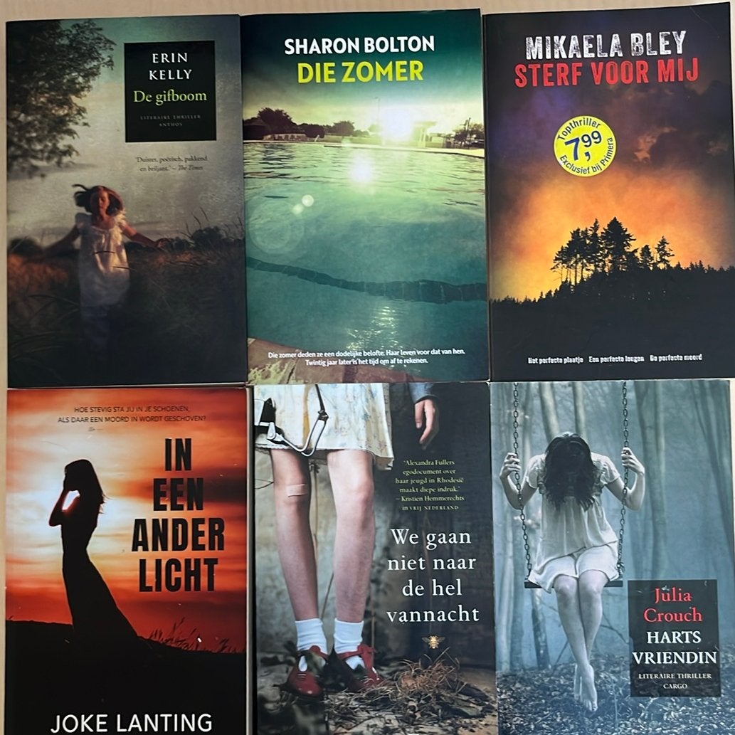6 thrillers, Sharon Bolton, Mikaela Bley, Joke Lanting, ea, Ophalen of Verzenden, Zo goed als nieuw, Europa overig