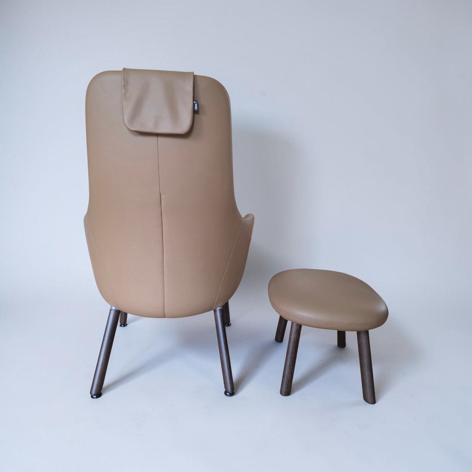 Vitra Hal lounge chair + Ottoman nieuw, Ophalen of Verzenden, Leer, Eén