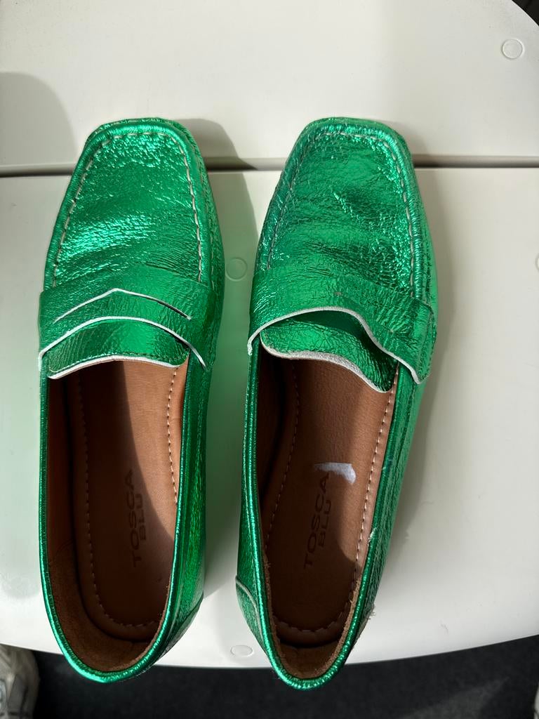 Nieuwe Tosca Blu Groene Instappers Maat 38, Ophalen of Verzenden, Nieuw, Groen, Instappers