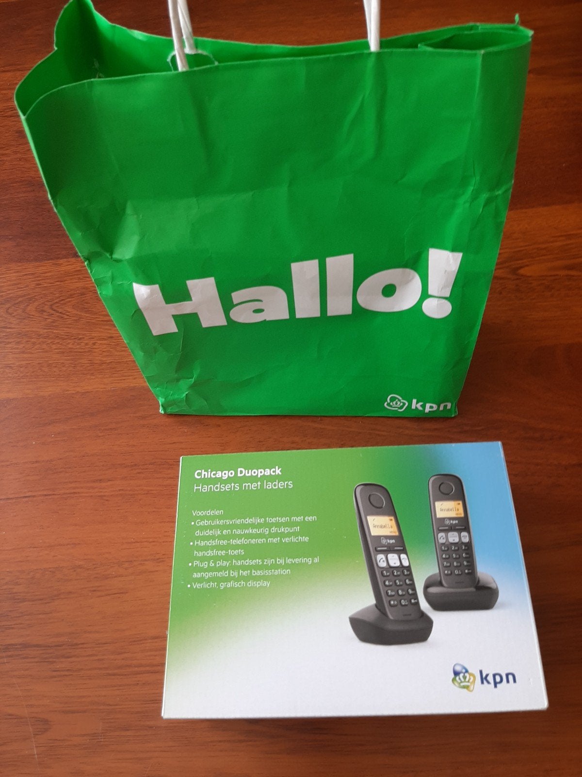 Handset Chicago Duopack, Telecommunicatie, Vaste telefoons | Handsets en Draadloos, Ophalen of Verzenden, Nieuw, 1 handset