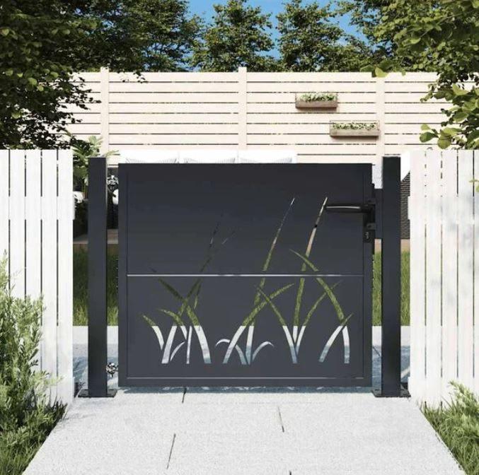 Stalen tuinpoort tuinhek draaihek zwart gras GRATIS BEZORGD!, Verzenden, Nieuw, Nvt, Looppoort