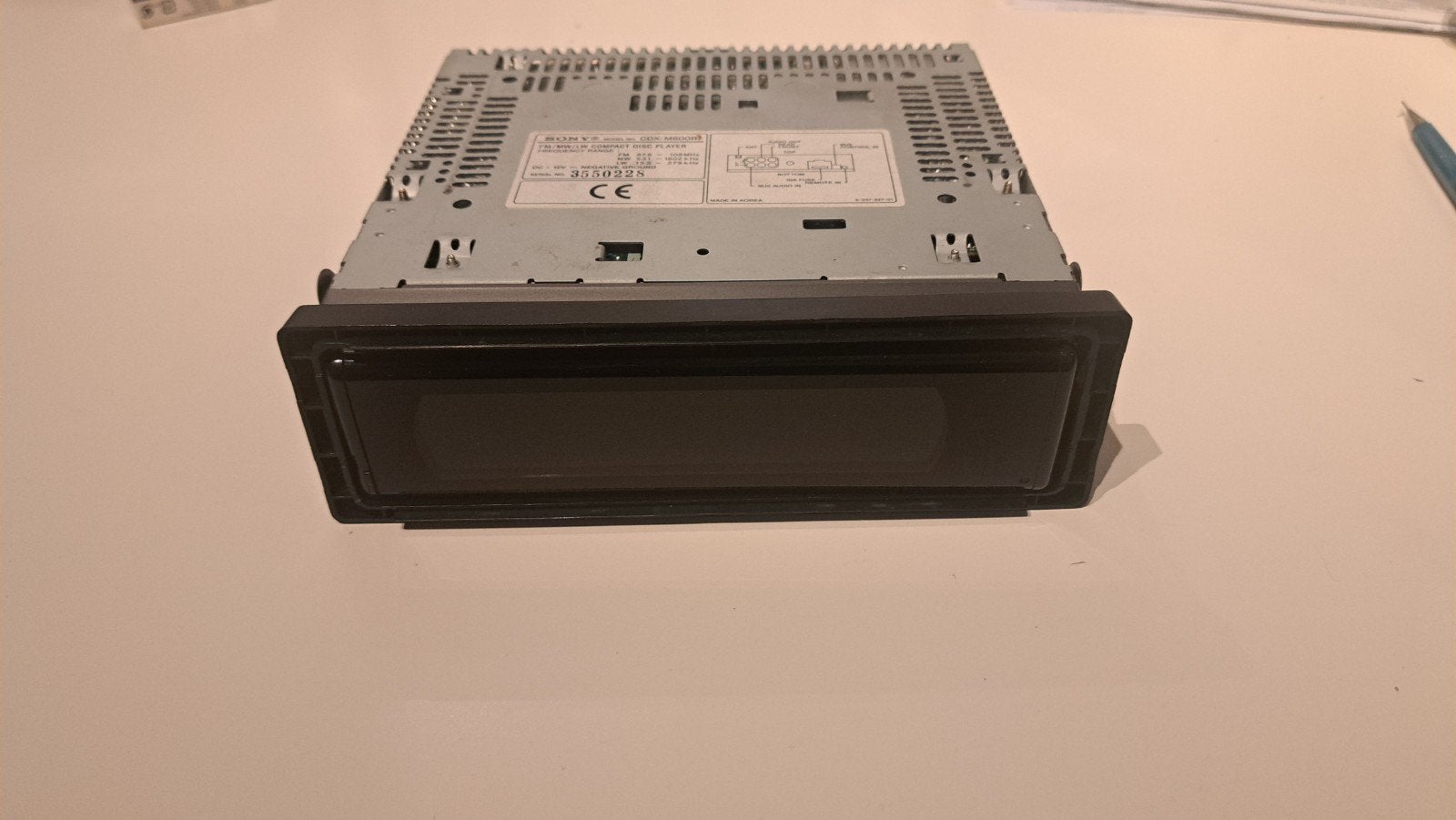 Sony CDX M600 R, Mask Equalizer Car CD FM Radio, Ophalen of Verzenden