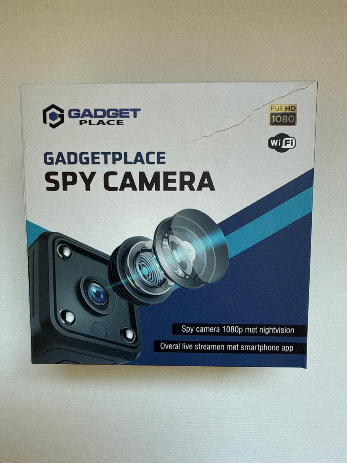 Gadgetplace Spy Camera 1080p nachtvisie WiFi 32GB kaart, Audio, Tv en Foto, Videobewaking, Ophalen of Verzenden, Nieuw, Binnencamera