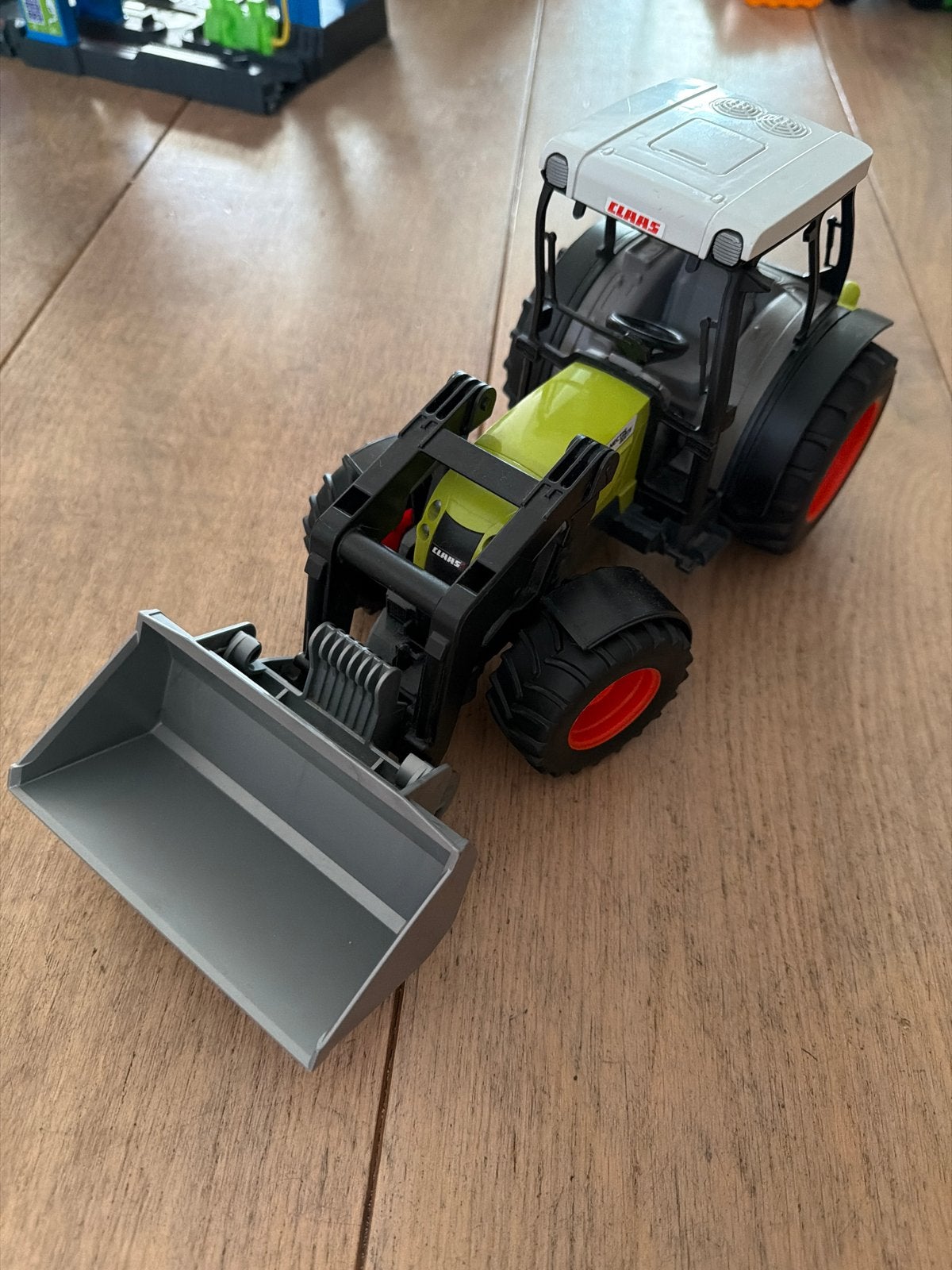 Claas tractor met voorlader en aanhanger - Speelgoed, Ophalen, Gebruikt