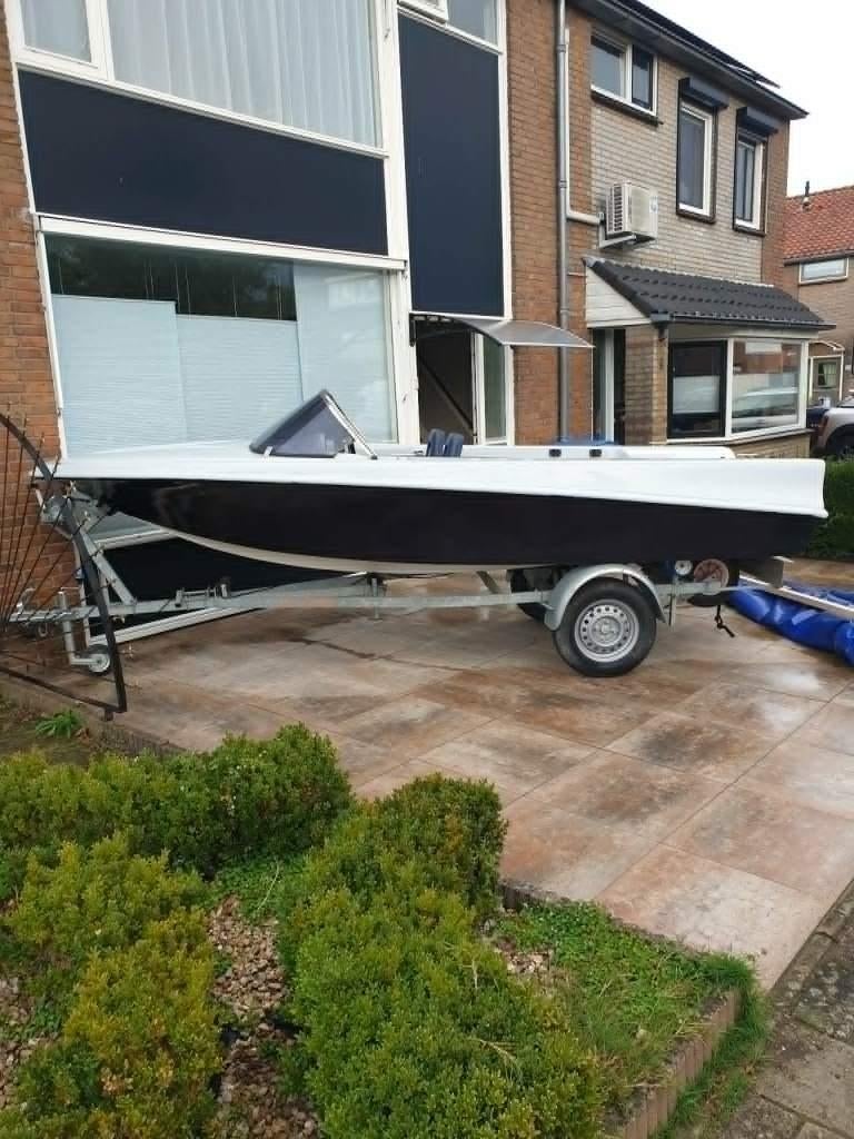 speedboot 4.20 m zonder motor met trailer, Ophalen, Geen motor, Gebruikt, Minder dan 70 pk