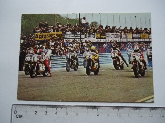 sticker 1976 Agostini motorrace motogp moto gp Cecotto italy, Verzenden, Zo goed als nieuw