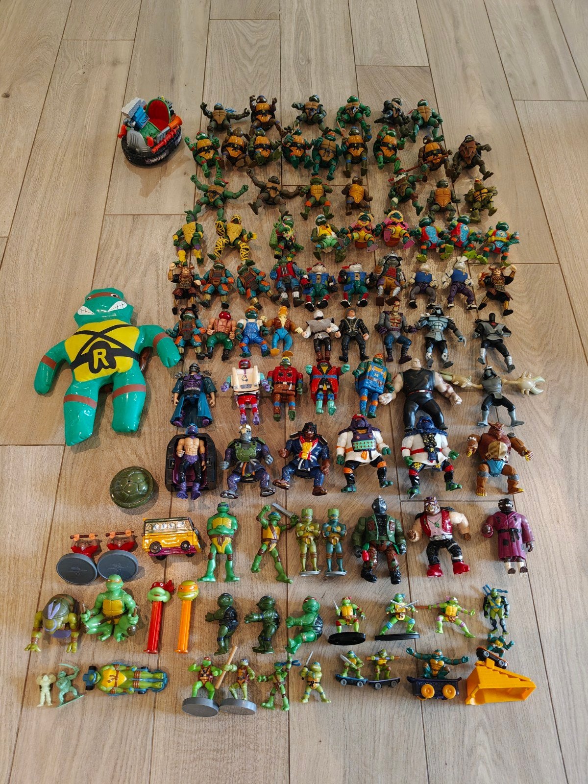 Grote collectie Teenage Mutant Ninja Turtles actiefiguren, Ophalen of Verzenden, Gebruikt