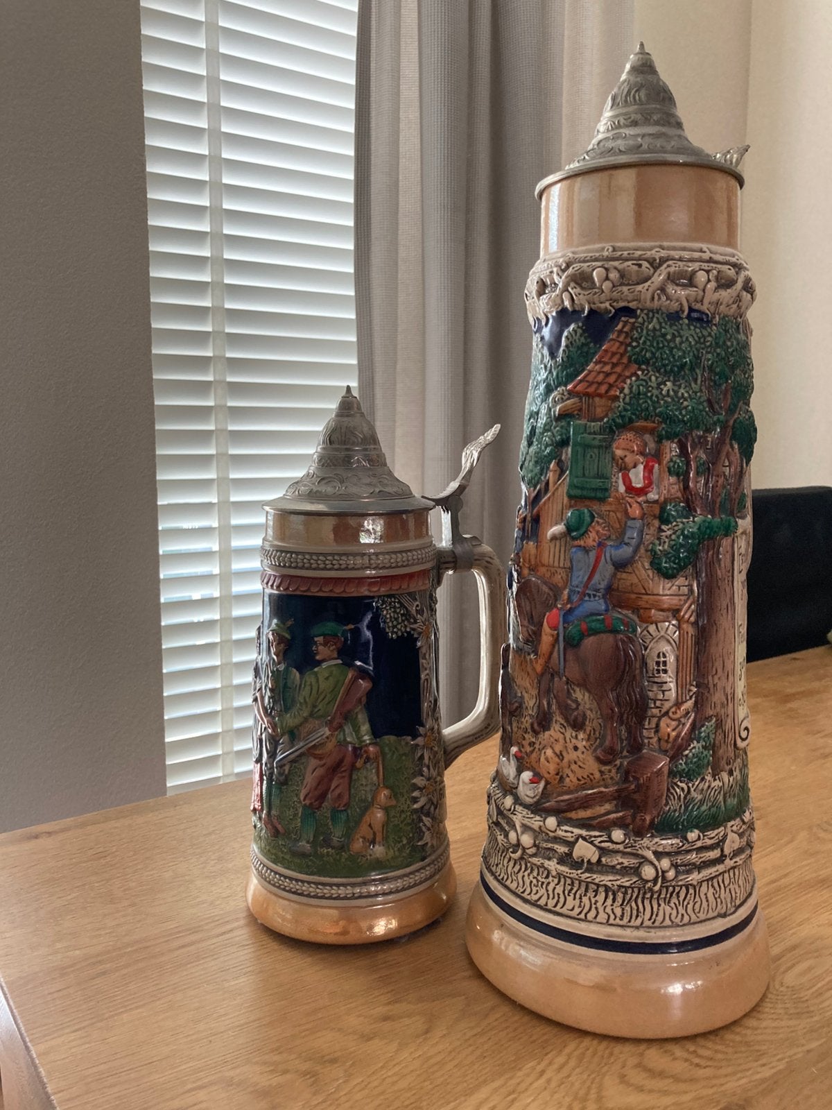2 originele Gerz bierpullen met tinnen deksel – West Germany, Ophalen
