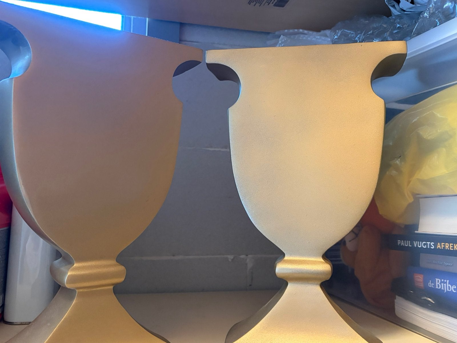 Brass en Boom vazen van metaal, Huis en Inrichting, Woonaccessoires | Vazen, Ophalen, Zo goed als nieuw, Metaal