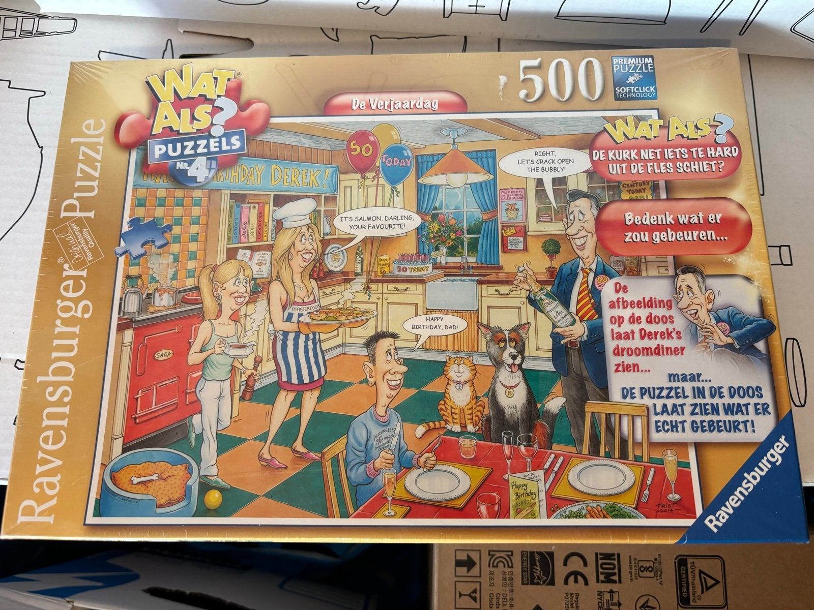 Ravensburger Wat Als? Puzzel No. 4 - De Verjaardag 500 stukj, Hobby en Vrije tijd, Denksport en Puzzels, Ophalen, 500 t/m 1500 stukjes