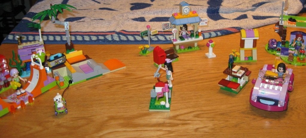 Friends Lego. { 5 stuks }, Gebruikt, Lego, Ophalen of Verzenden, Compleet