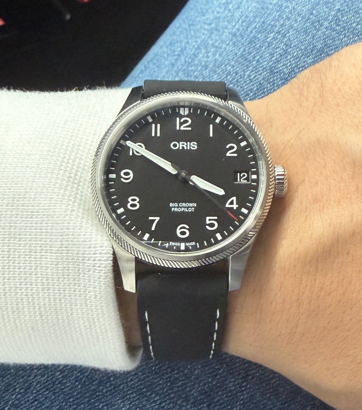 Oris Big Crown ProPilot - Intern. garantie tot 23-12-2027, Ophalen, Zo goed als nieuw, Overige merken