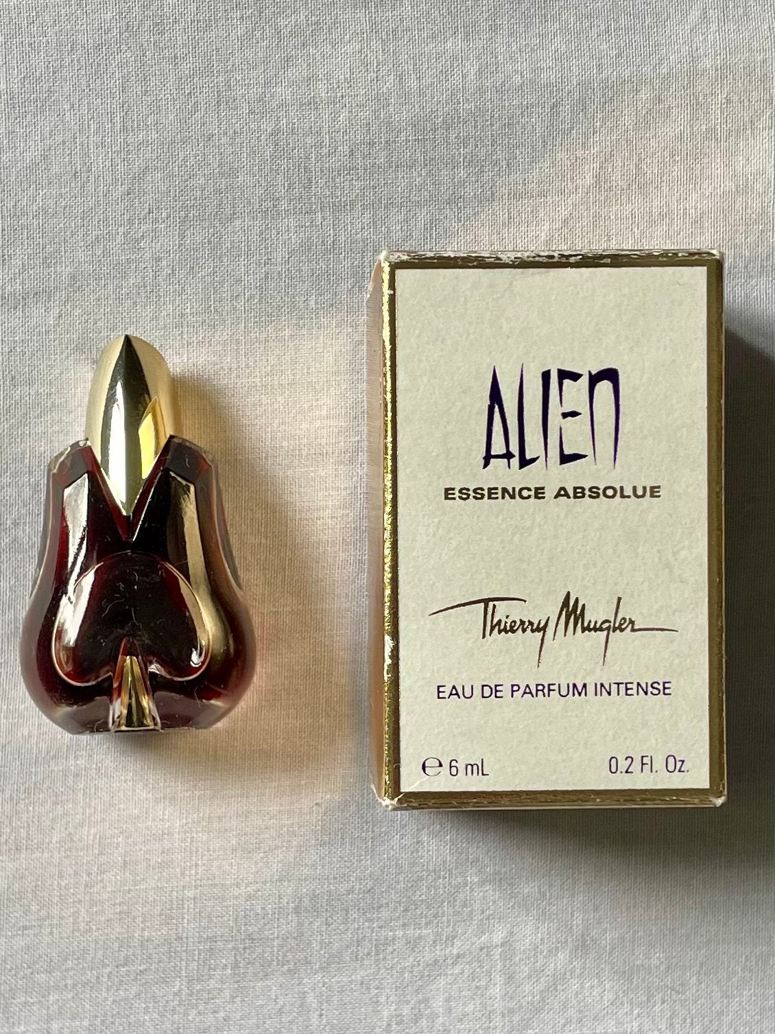 Mugler Alien essence absolue 6ml edp, Ophalen of Verzenden, Zo goed als nieuw, Parfumfles