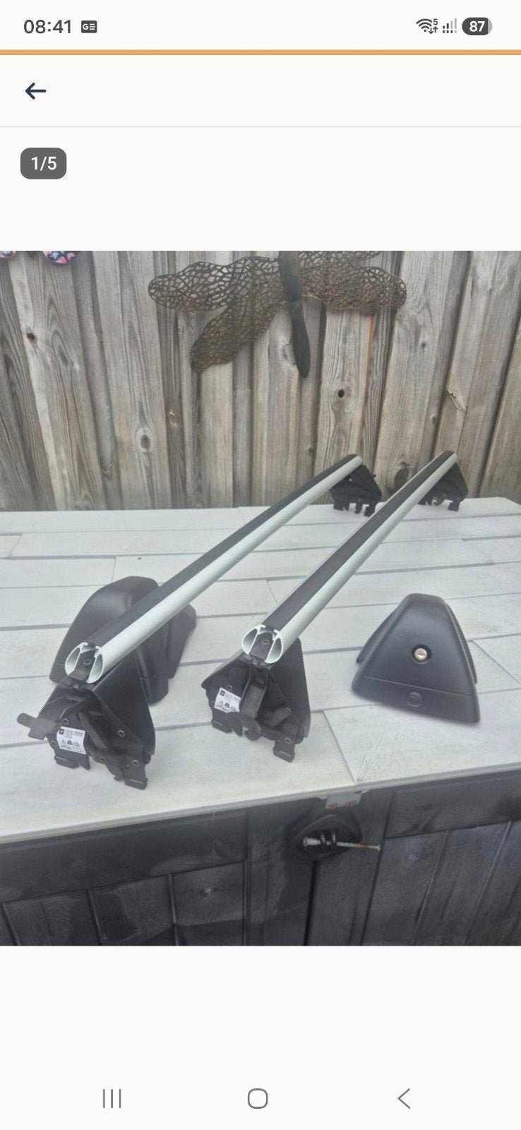 Originele Opel J aluminium dakdragers, Auto diversen, Dakdragers, Gebruikt, Ophalen