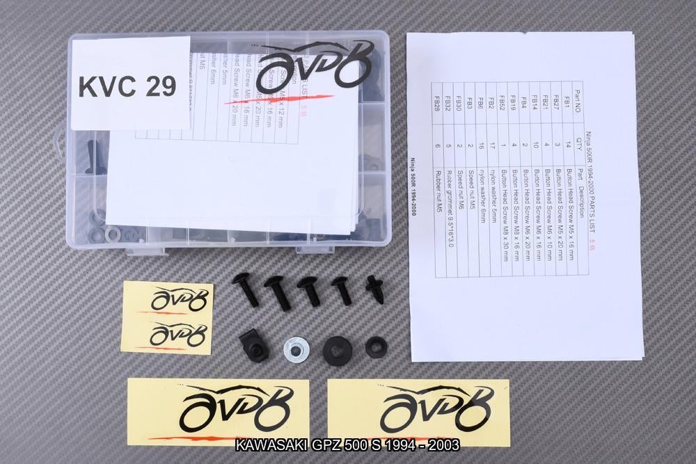 Kuip bouten set voor KAWASAKI GPZ 500 S 1994 - 2003, Ophalen of Verzenden, Nieuw
