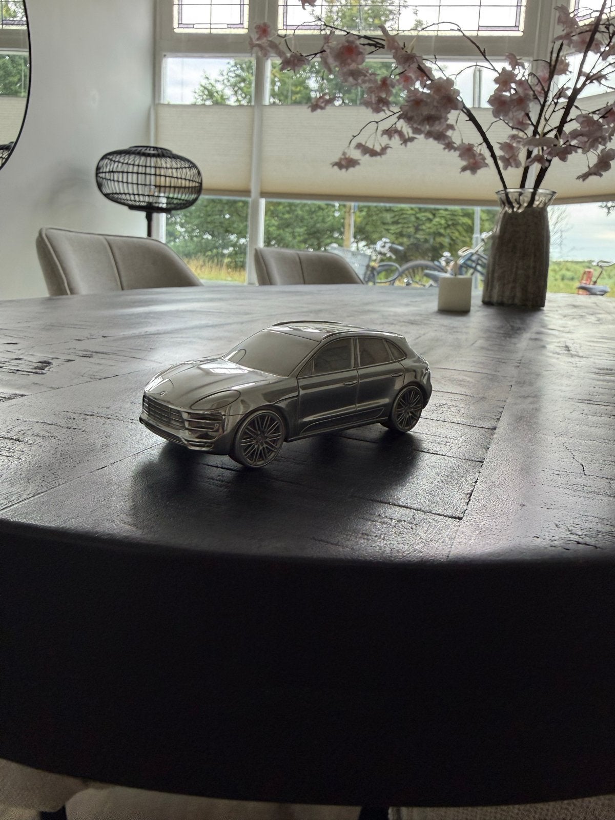 Porsche Macan Aluminium Model / Collectors Item, Ophalen of Verzenden, Zo goed als nieuw, Auto