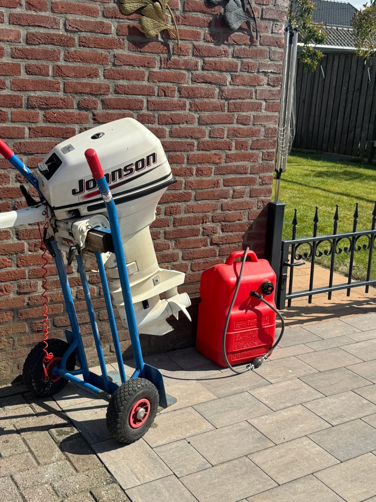 johnson 15 pk buitenboordmotor, Ophalen