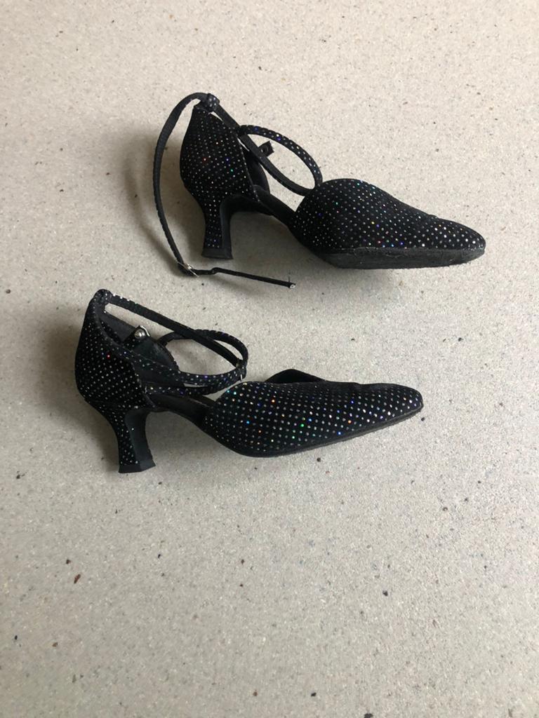 Zwart Dames dansschoen Diamant, Ophalen of Verzenden, Zo goed als nieuw, Schoenen