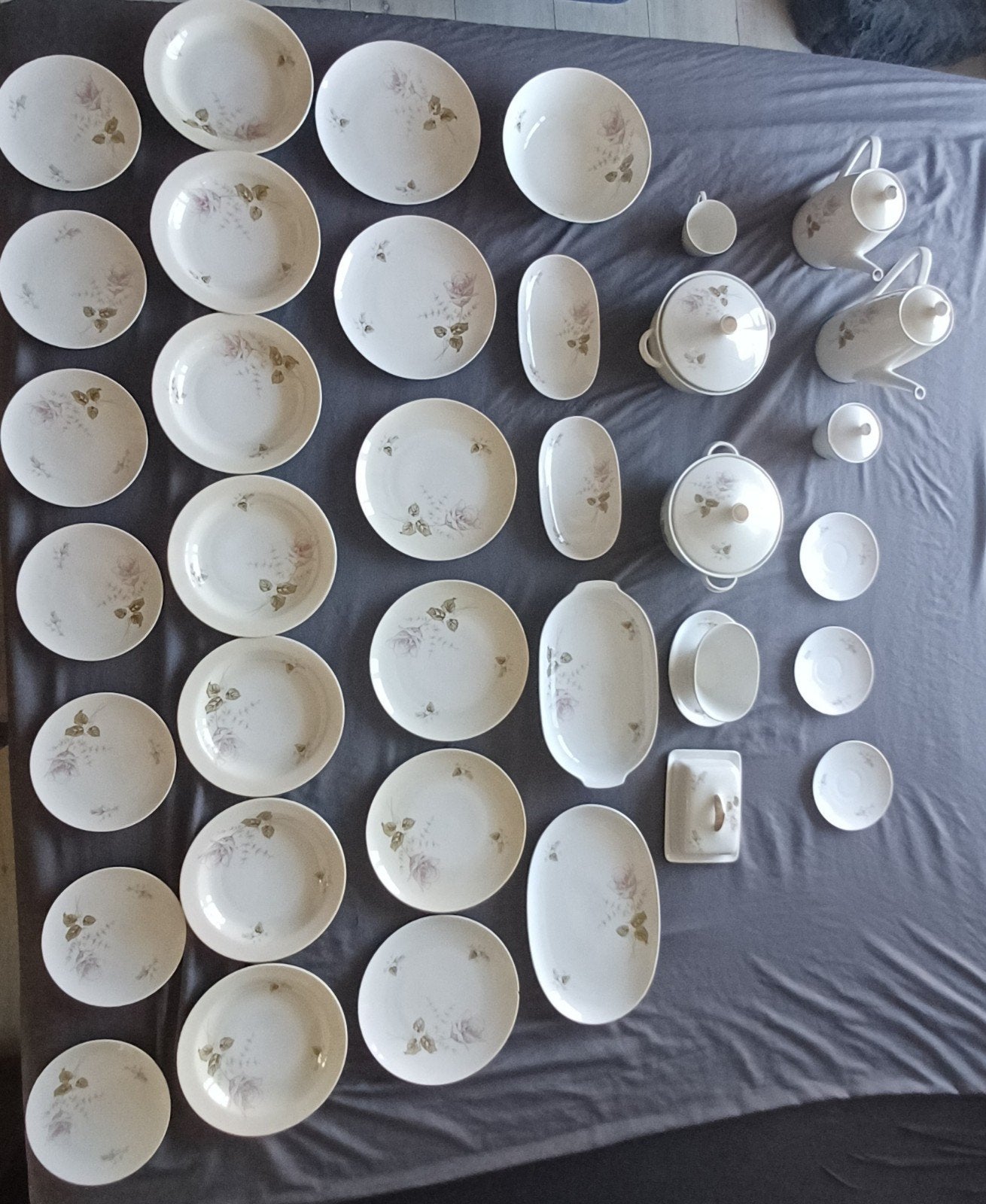 Vintage Schumann Arzberg Bavaria Servies - Roos Decor, Antiek en Kunst, Ophalen