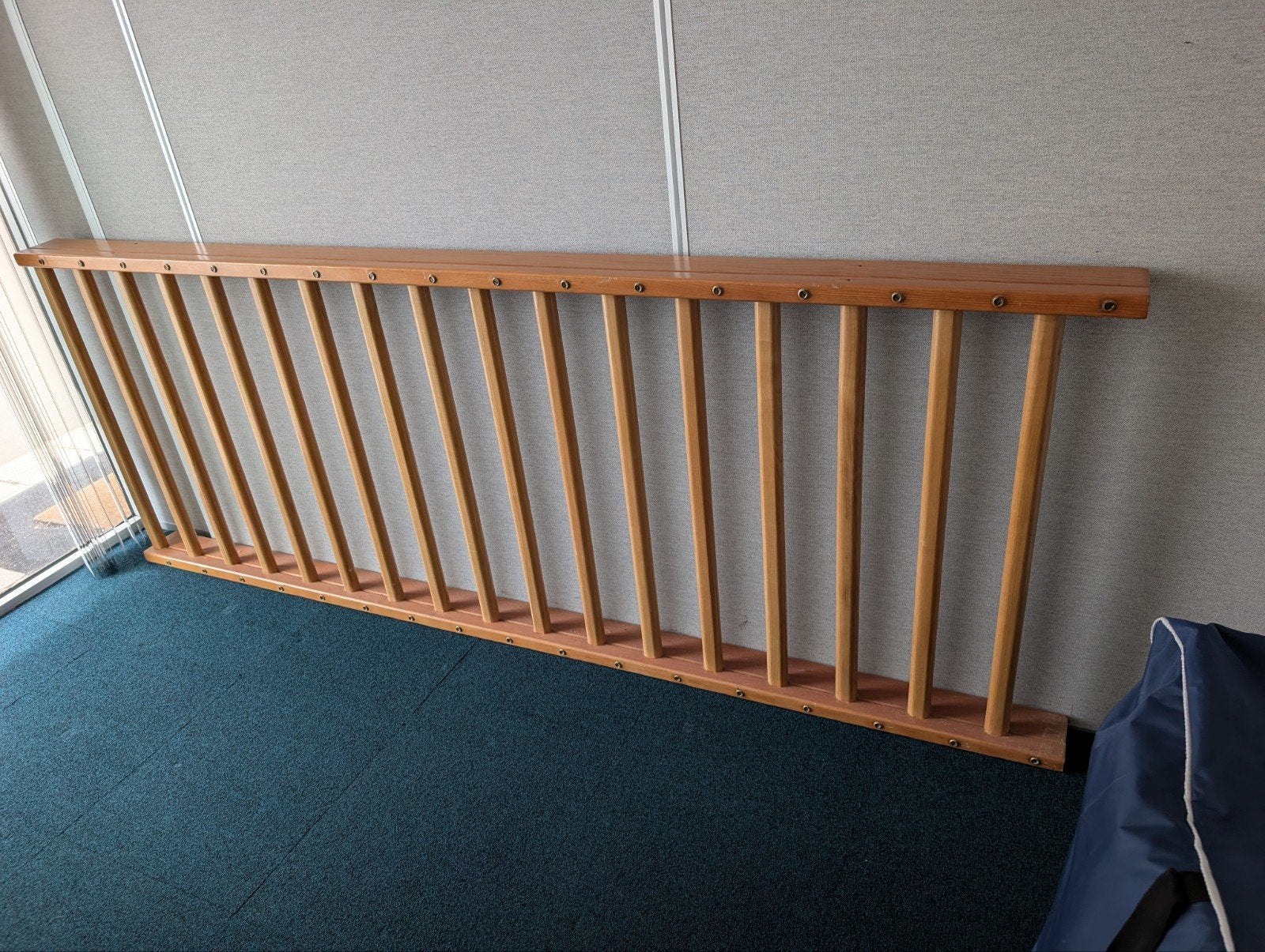 Houten wandrek 255x96 cm, Ophalen, Gebruikt