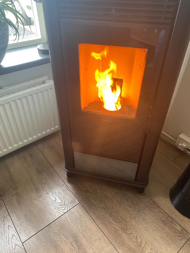 Nordic fire torsby pelletkachel met speksteen., Ophalen, Overige brandstoffen, Zo goed als nieuw, Pelletkachel
