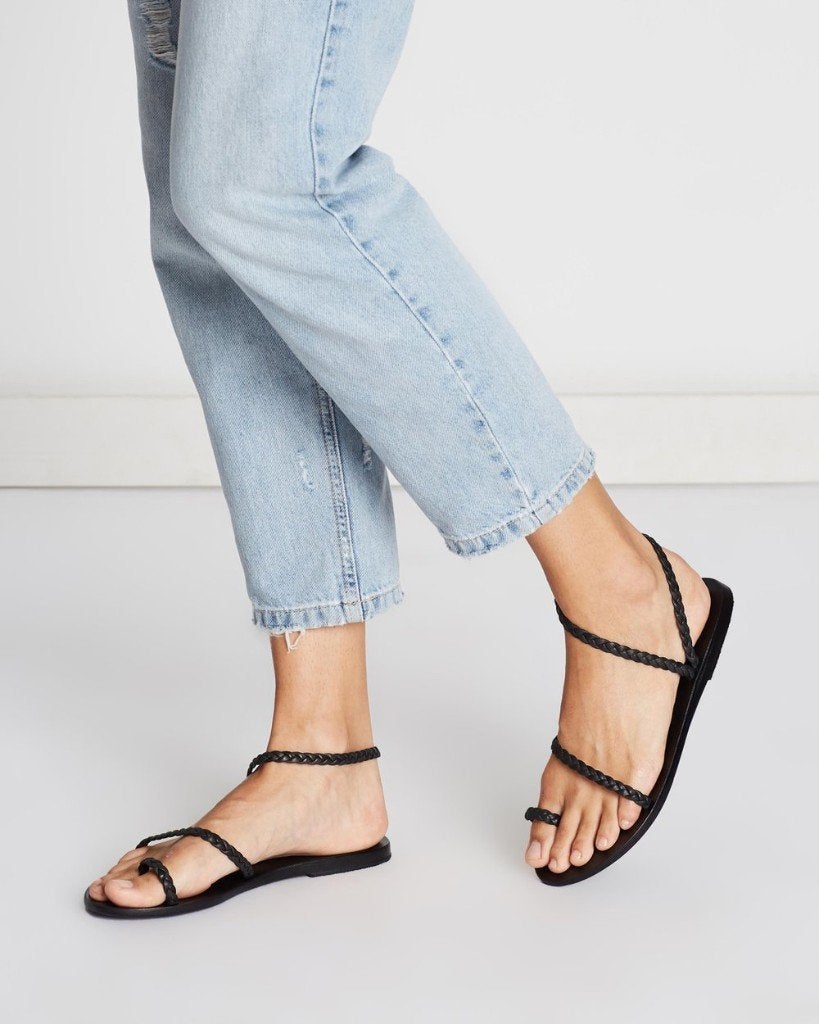ags ancient greek sandals eleftheria sandaal | 38, Verzenden, Zwart, Nieuw, Sandalen of Muiltjes