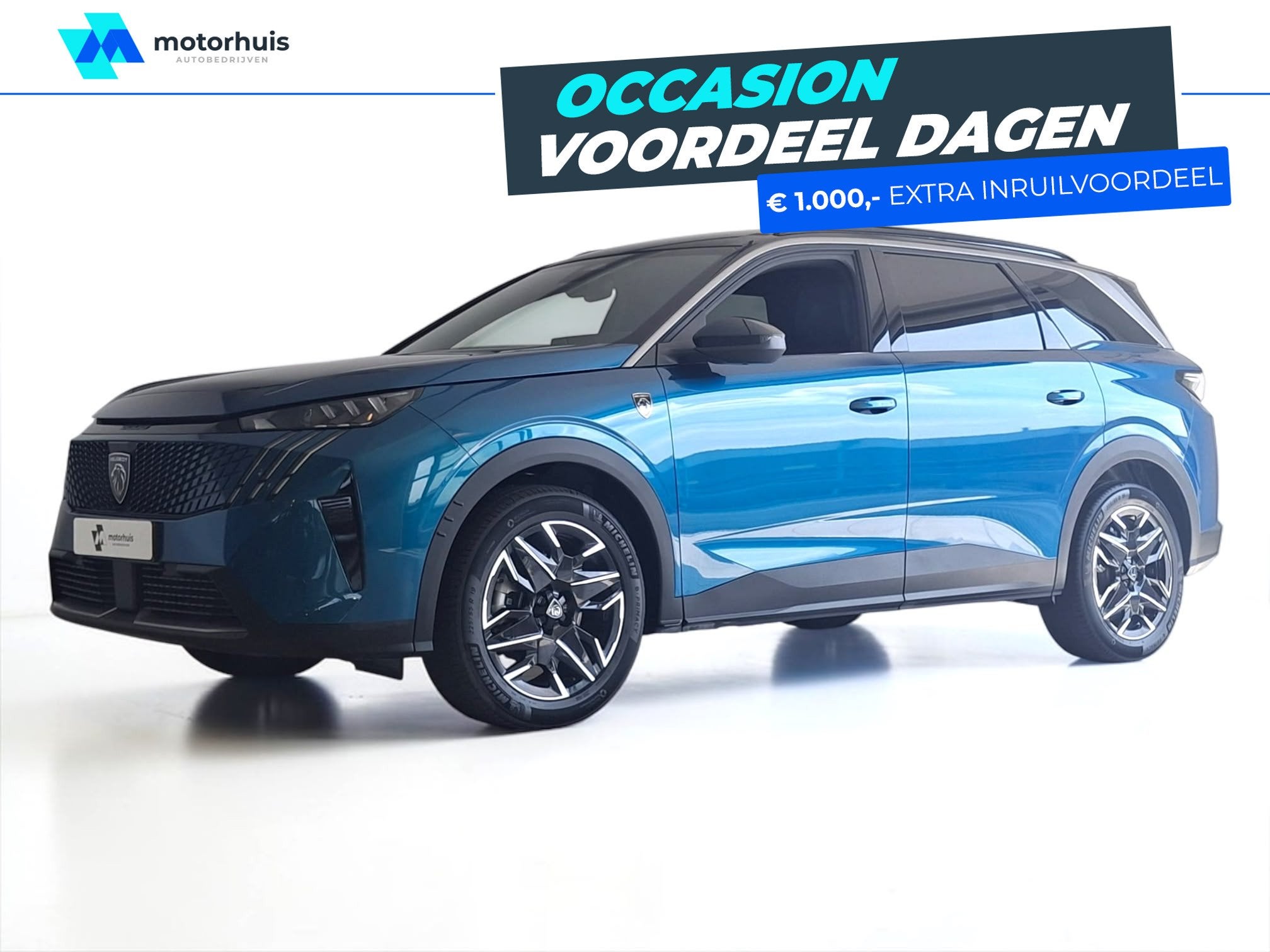 Peugeot 5008 1.2 Hybrid 145PK GT 7p, Automaat, 145 pk, Gebruikt, 1199 cc