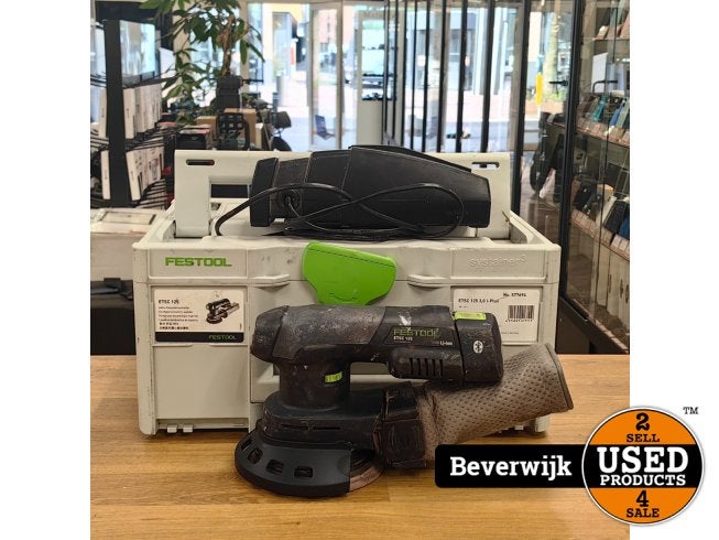 Festool ETSC 125 3 0 I Plus Excenterschuurmachine - Netjes!, Doe-het-zelf en Verbouw, Gereedschap | Schuurmachines, Festool, Zo goed als nieuw