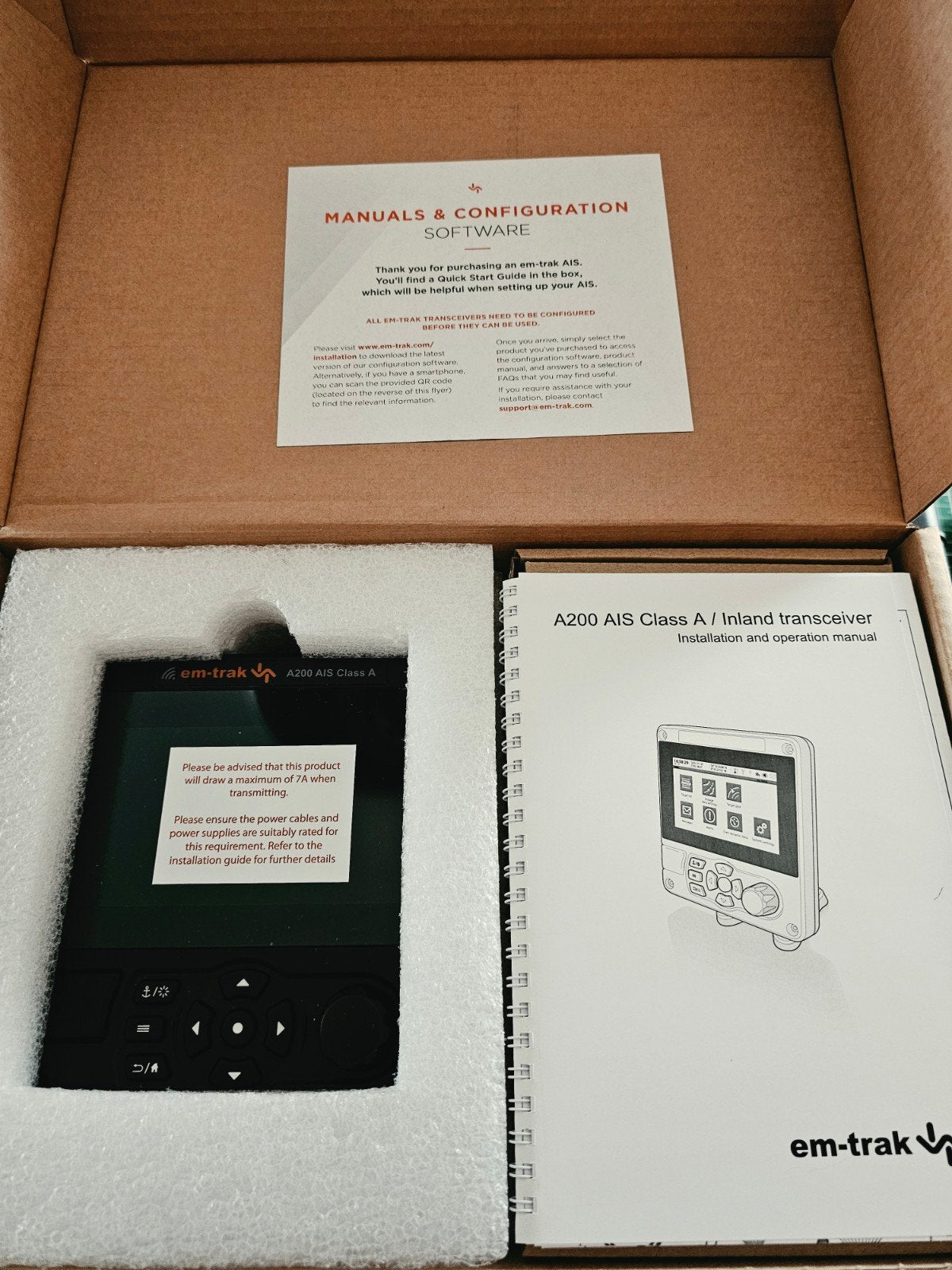 Em-trak A200 AIS Klasse A Transceiver voor schepen NIEUW, Ophalen of Verzenden, Nieuw, Overige typen