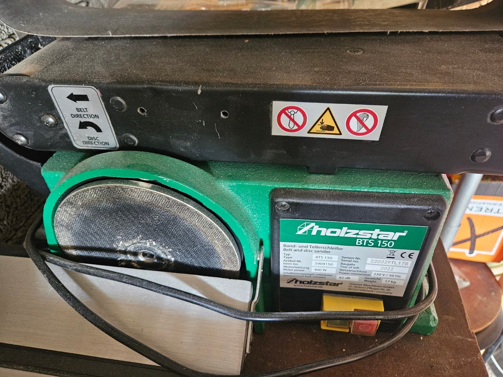 Twee schuurband/schijf machines, Ophalen of Verzenden, 1200 watt of meer, Bandschuurmachine