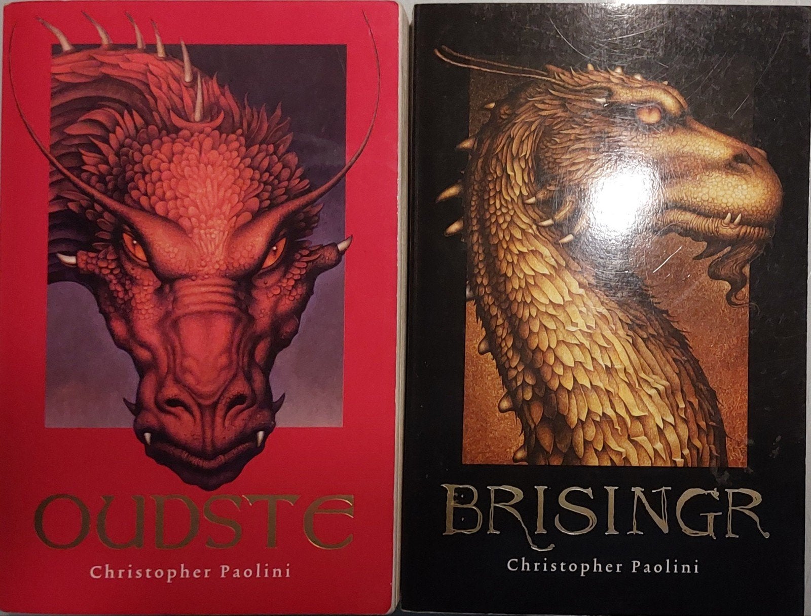 Eragon boeken deel 2 en 3: Oudste en Brisingr - Goede staat, Ophalen of Verzenden, Gelezen, Christopher Paolini