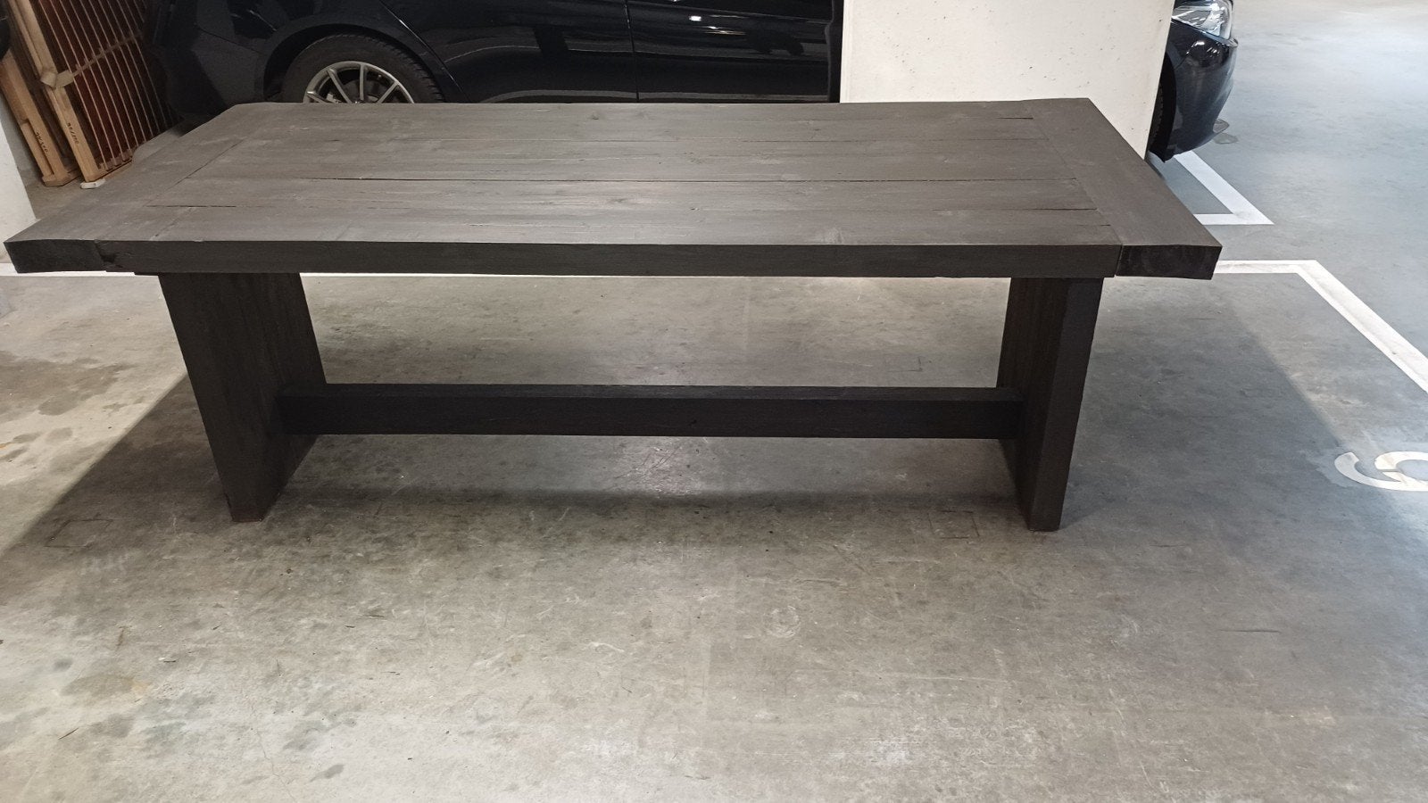 tafel van oud hout, Huis en Inrichting, Ophalen, Zo goed als nieuw, Rechthoekig, 50 tot 100 cm