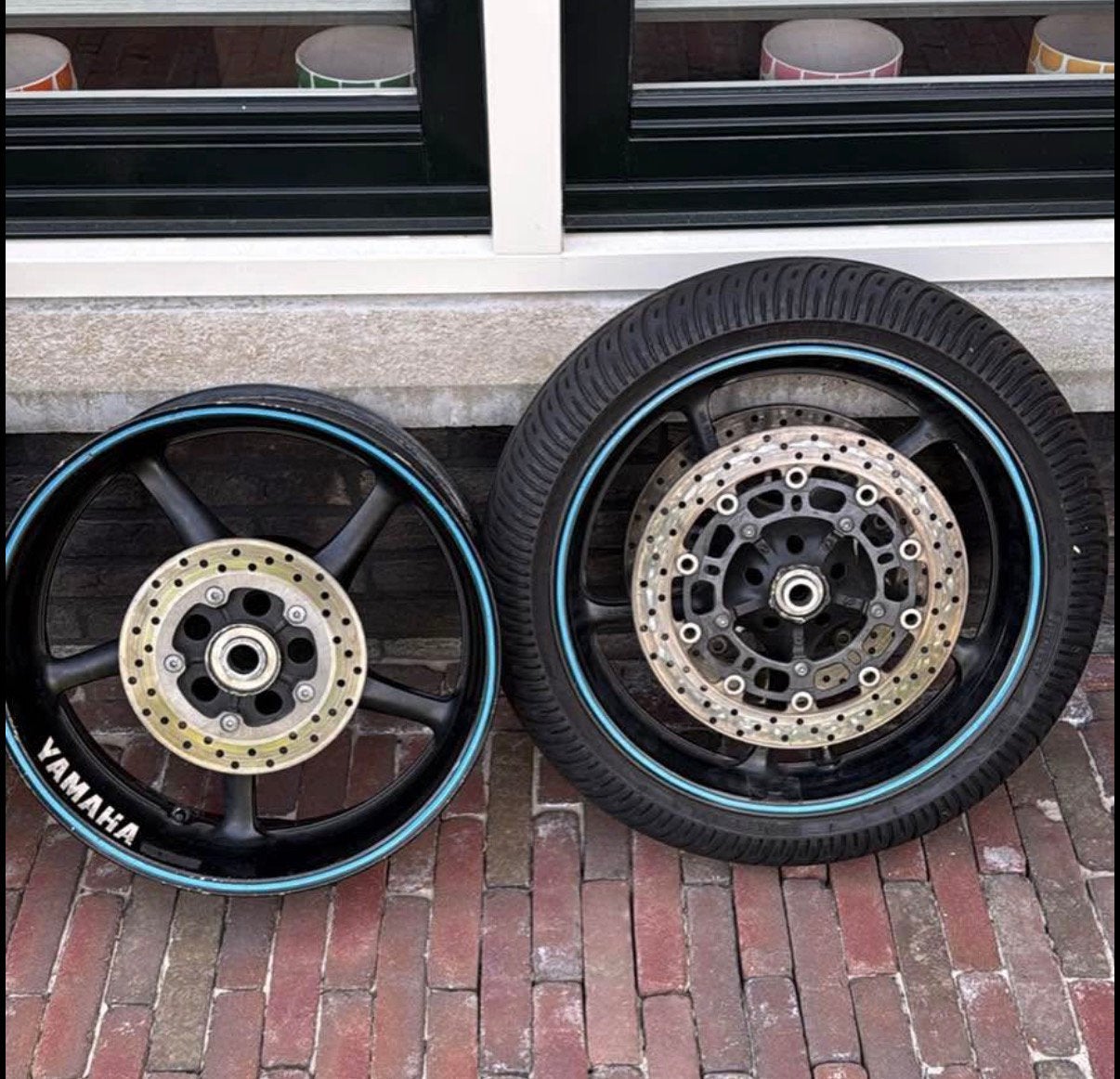 Complete set velgen voor Yamaha R6 (RJ15 / RJ11), Motoren, Ophalen, Gebruikt