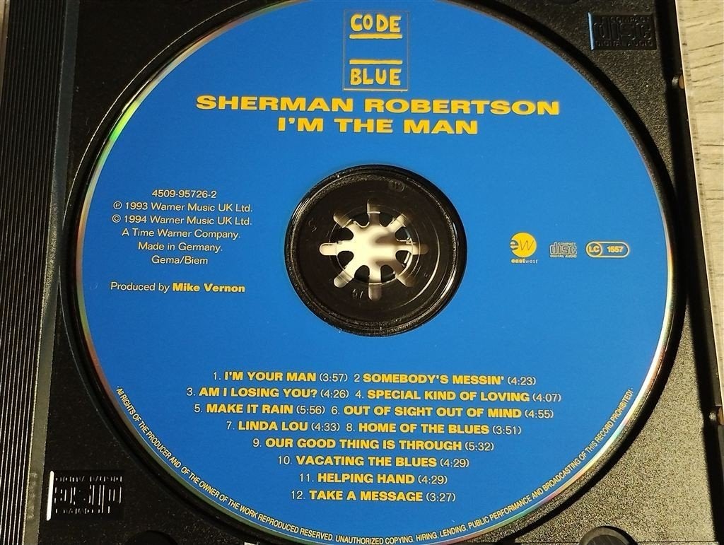 Sherman Robertson ‎– I\'m The Man, Ophalen of Verzenden, Zo goed als nieuw, Jazz